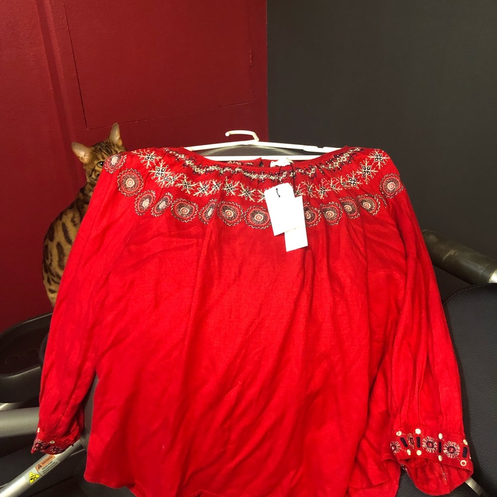 Red blouse - Picture 5 of 6